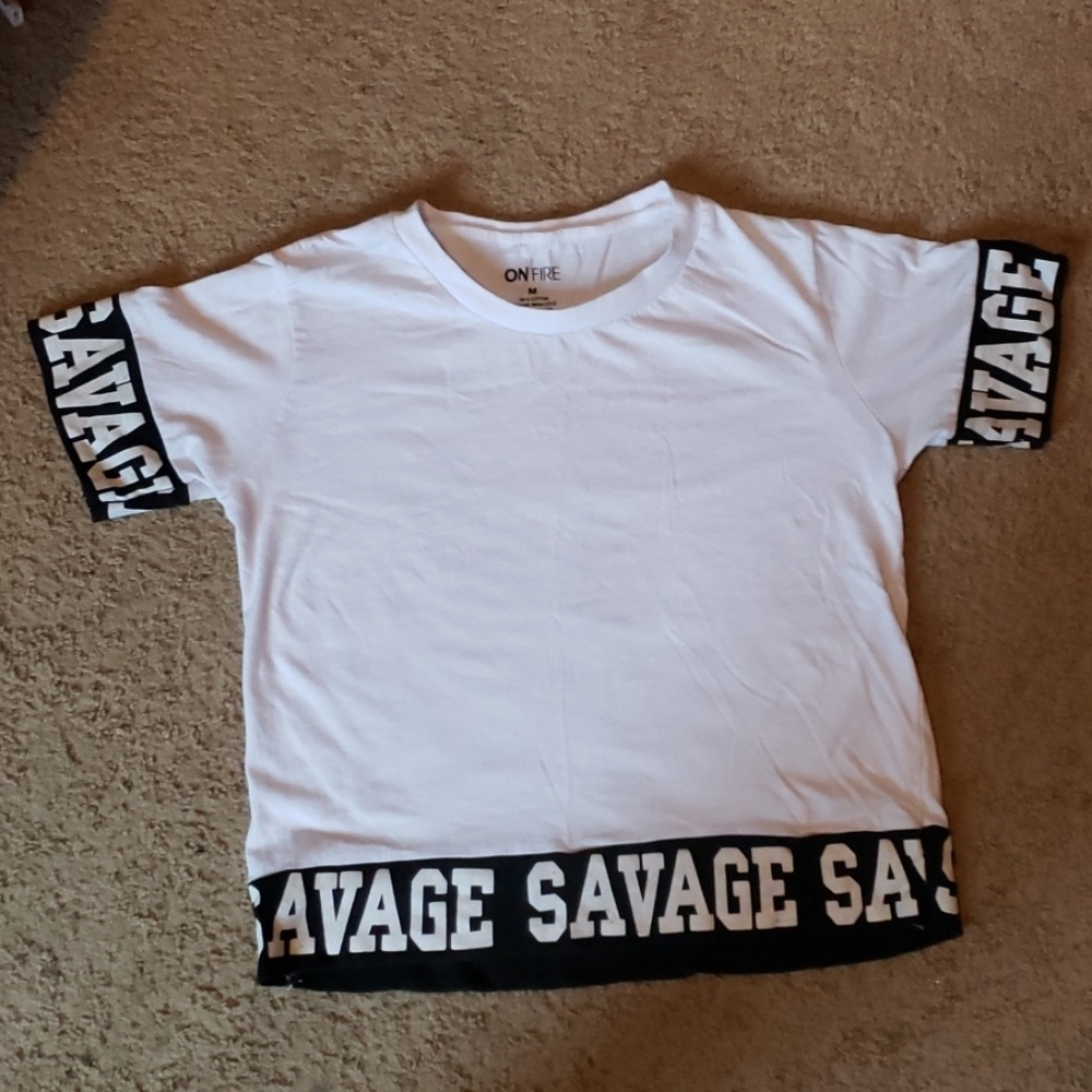White crop top tshirt